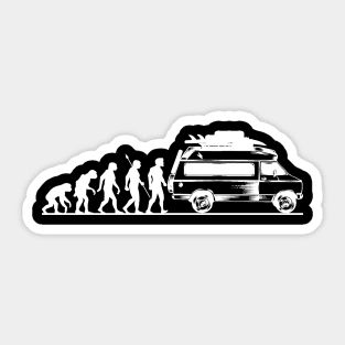 Tshirt Evolution Camper Gift Sticker